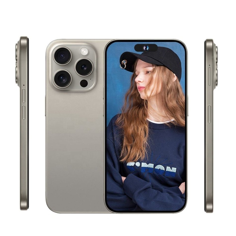 Brand New Phone 15 Pro Max 8G+512GB Smart 15 phone 15 Pro Max Clone Have Logo 4G 5g Smartphone 6.7 inch AMOLED Screen